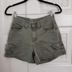 Vintage Lee Dungarees Green Cargo Shorts